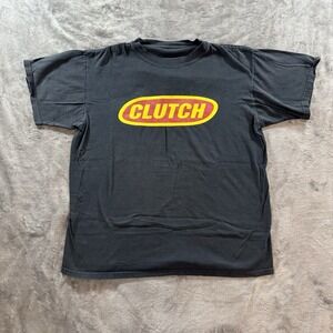 Vintage Clutch Tour T-Shirt Size M Black Band Tee Y2K 2007 Rock Metal Tour Dates